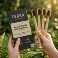 TERRA Horse Bristle & Bamboo Toothbrush (4 Pack)