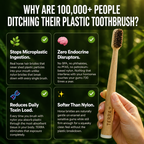 TERRA Horse Bristle & Bamboo Toothbrush (4 Pack)