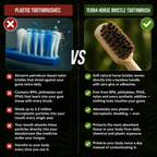 TERRA Horse Bristle & Bamboo Toothbrush (4 Pack)